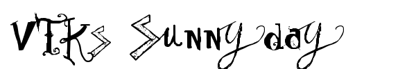 Vtks Sunny Day font preview